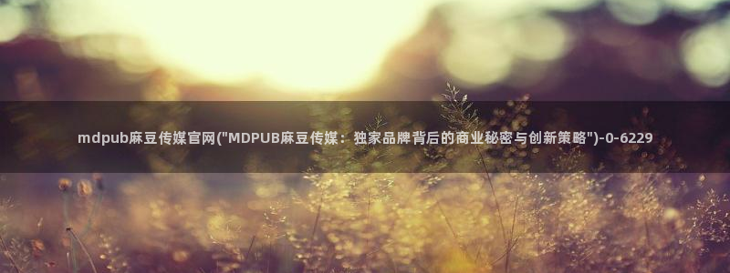 台湾麻豆传媒官网是：mdpub麻豆传媒官网(\